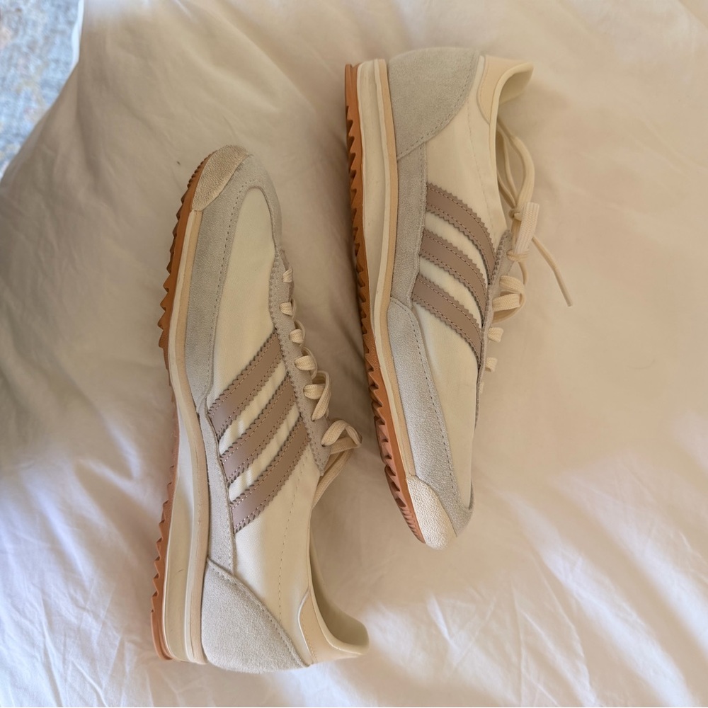 Adidas SL72 OG Shoes w7 cream and light brown